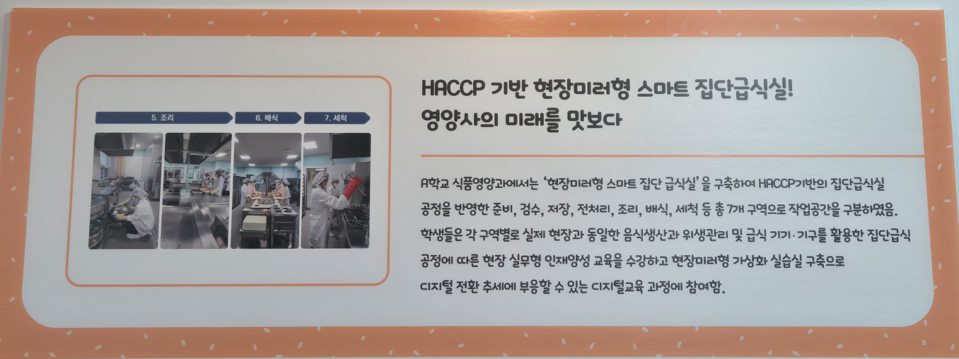 한양여자대학교 식품영양과,  2024년 전국영양사학술대회 단체급식 사진 공모전-금상 수상